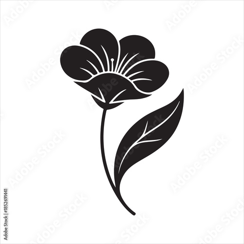 Poppy flower, Iceland poppy flower silhouette, Iceland poppy flower black silhouette, California Poppy flower vector illustration icon vector isolated
