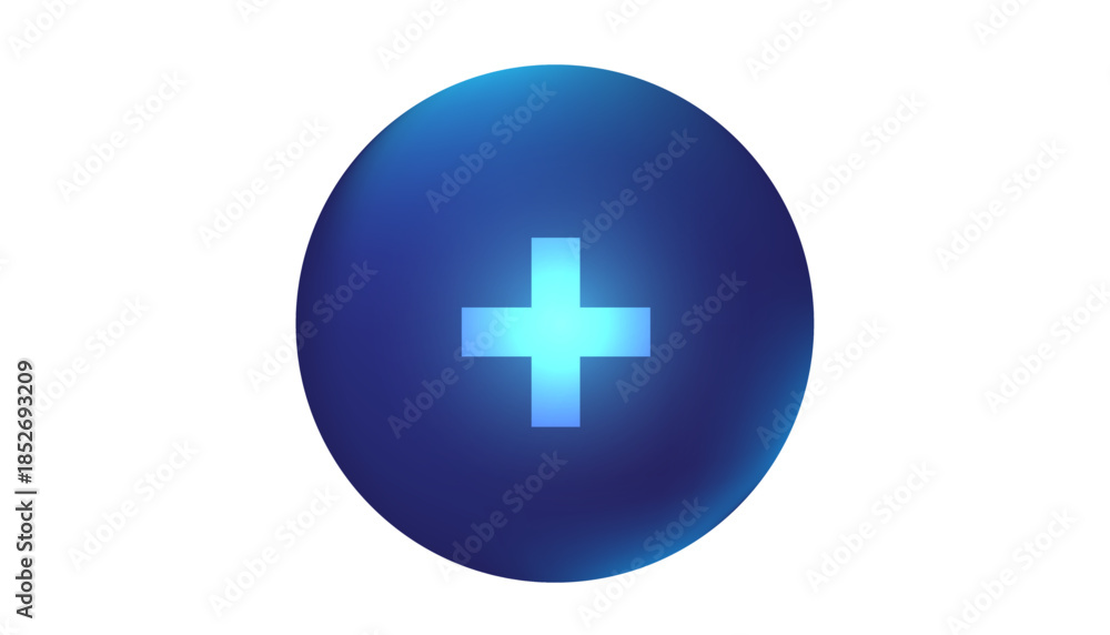 Obraz premium Aqua Button Plus