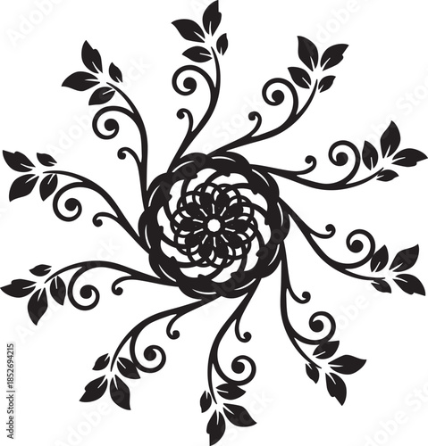 Cartoon Tiki Bar Hut on Yellow Crescent Moon Beach Vector