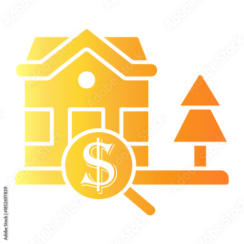 real estate agent Gradient icon