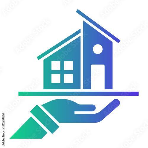 real estate agent Gradient icon
