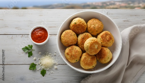 Top-down flatlay of Pumpkin and Bacon Pasta