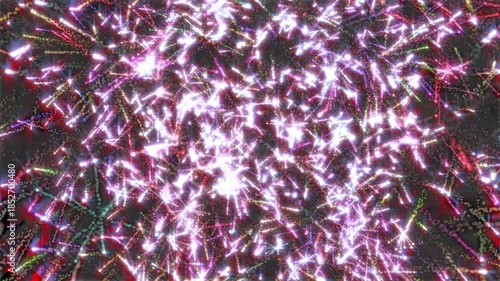 Fireworks Explosion Transition on transparent background with alpha channel