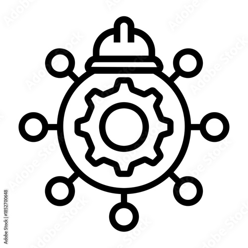 safety procedure Line Icon