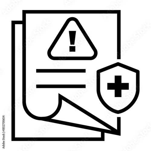 safety procedure Line Icon