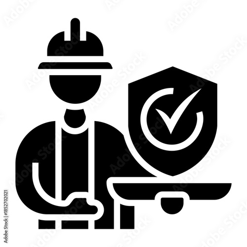 safety procedure Solid icon