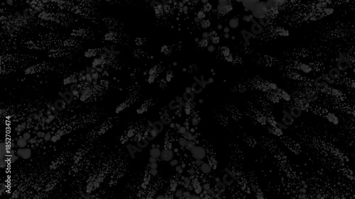 Fireworks Explosion on transparent background with alpha channel