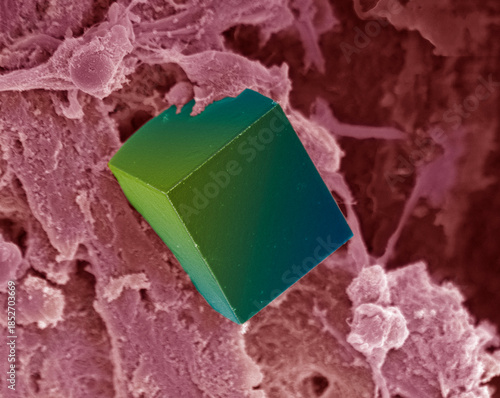 Albumin crystal, SEM.