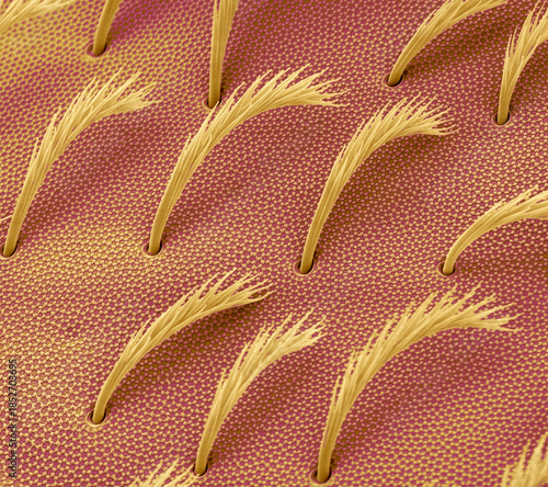 Springtail body hair, SEM