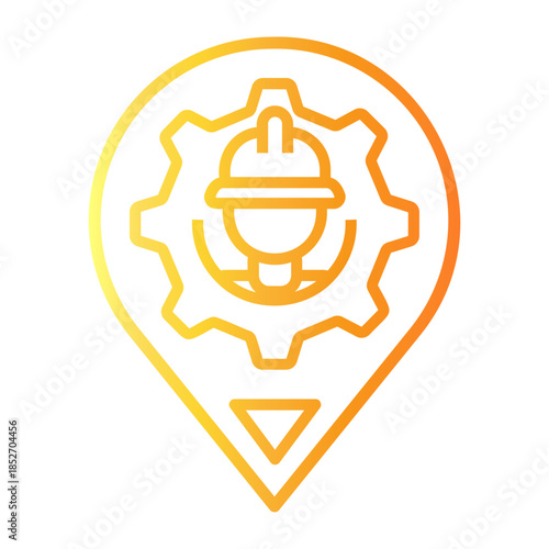 safety procedure Line Gradient Icon