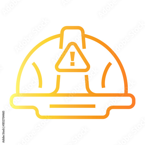 safety procedure Line Gradient Icon