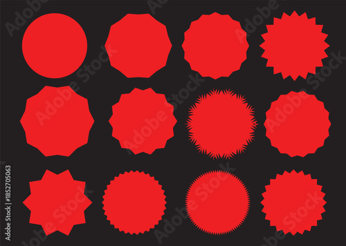 Discount icon set. Price tags and promotion symbol. Vector illustration.set of discount labels