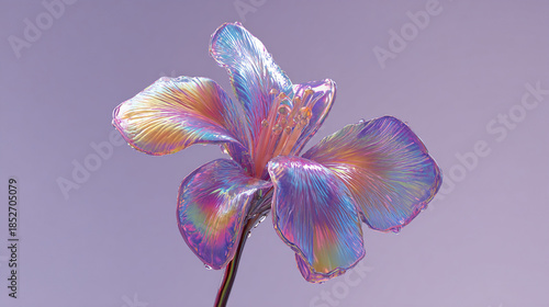Dreamy Style 3D Iridescent Flower