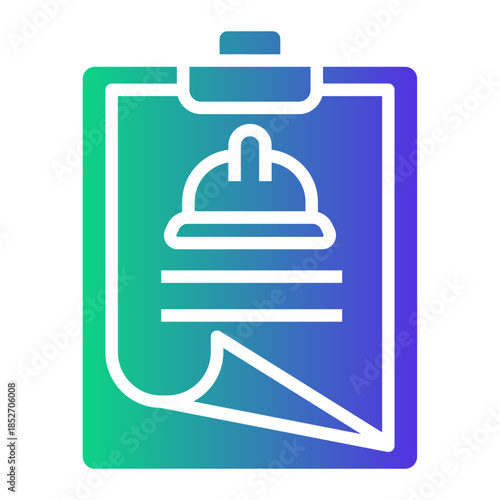 safety procedure Gradient icon