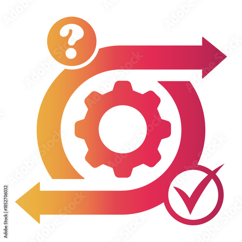safety procedure Gradient icon