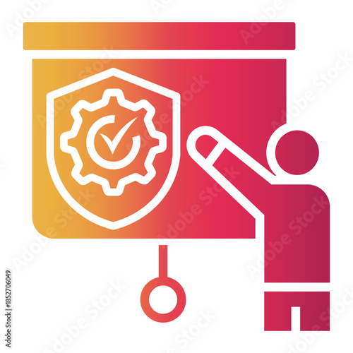 safety procedure Gradient icon