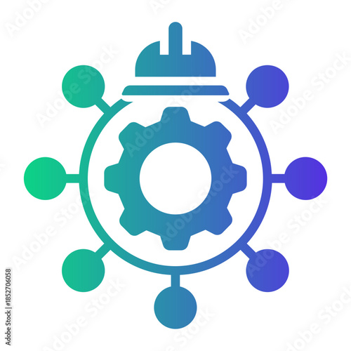 safety procedure Gradient icon