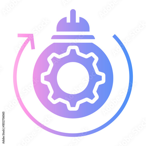 safety procedure Gradient icon