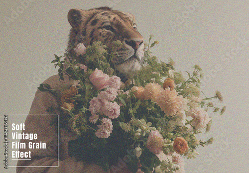 Soft Vintage Film Grain Photo Effect