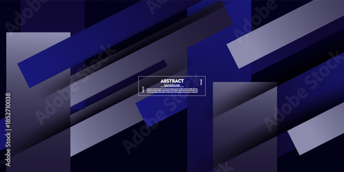 Abstract geometric square curves form a background with a combination of blue and purple. Simple colored banner element design concept. EPS10 vector.