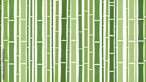Lush Green Bamboo Forest Pattern Abstract Digital Vector Illustration for Tropical Design and Eco-Friendly Backgrounds