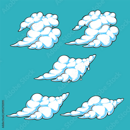 Foam or Cloud Template for Background