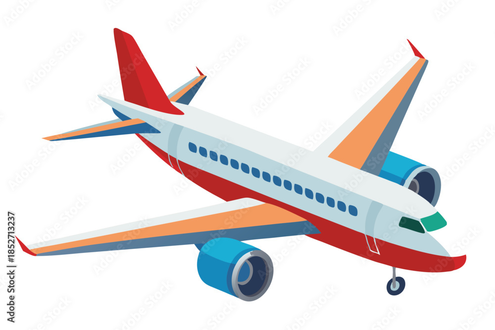 Obraz premium airplane on white background