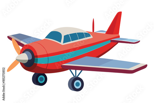airplane on white background
