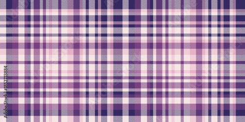 Oilcloth texture plaid seamless, gift check textile background. Aesthetic pattern tartan vector fabric in white and indigo colors.