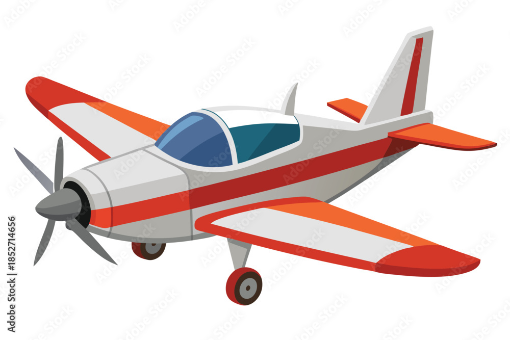 Fototapeta premium airplane on white background
