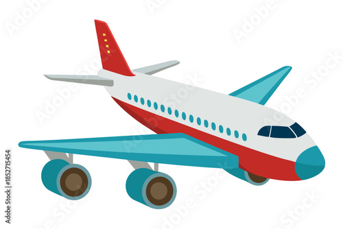 airplane on white background