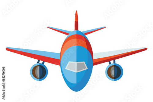 airplane on white background