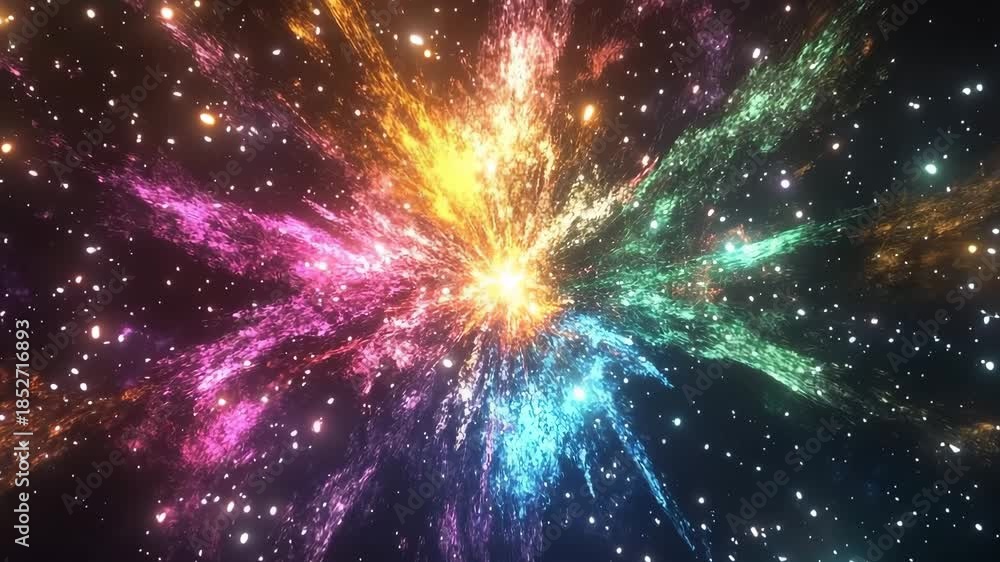 custom made wallpaper toronto digitalCosmic explosion showcasing vibrant colors and swirling particles in deep space