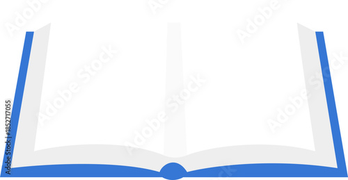 Blue open book