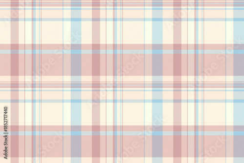 Open pattern tartan textile, pillow check background texture. Africa seamless vector fabric plaid in light and papaya whip colors.