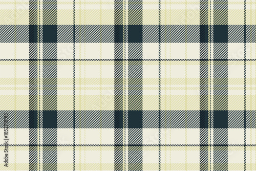 Page tartan fabric seamless, gentleman textile check plaid. Antique pattern vector background texture in white and dark colors.