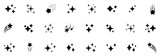 Star icons. Twinkling stars. Sparkles, shining burst. sparkle star set. sparkle icons collection. collection of star icons in vector, shining icons, shiny, sparkling vector set