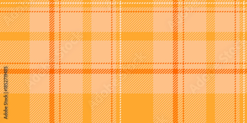 Colourful texture plaid textile, adorable tartan fabric pattern. Napkin background vector check seamless in orange and amber colors.