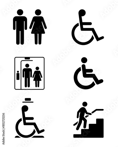 Vector illustrations of accessibility and inclusion concepts for all abilities