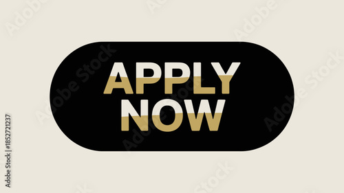 Golden apply now button for job or application call to action