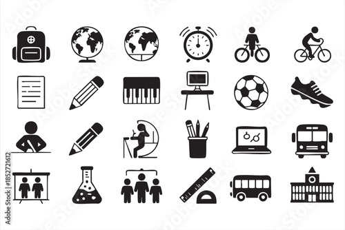 Academic Icons for Education Apps, Dashboards, and Digital Learning