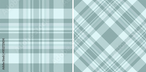 Tartan pattern fabric of textile seamless vector with a background check plaid texture. Set in sky colors for festive season decorations.