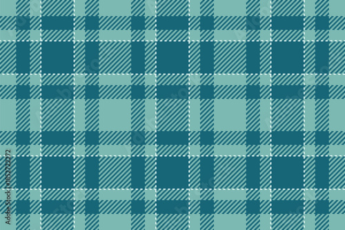 Good textile fabric pattern, international texture plaid vector. Various seamless check tartan background in teal and cyan colors.