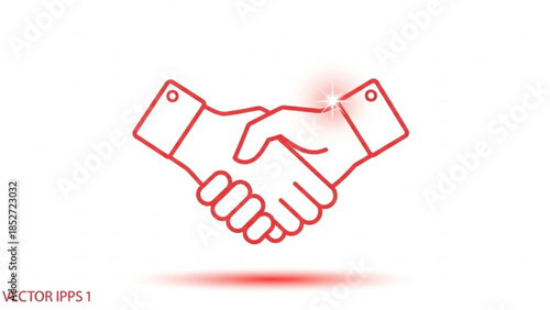 Handshake agreement partnership collaboration business deal teamwork handshake vector illustration