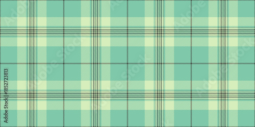 Diwali background seamless tartan, throw fabric plaid texture. Hippie check vector pattern textile in mint and light colors.