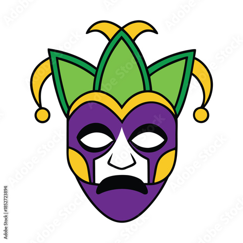 Elegant masquerade party mask adorned with gold filigree, feathers, and jewels, hiding mystery and allure, perfect for glamorous balls and midnight celebrations.
