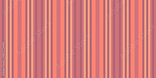 Ribbon background lines textile, halftone seamless vector vertical. Strip stripe texture pattern fabric in salmon and violet colors.