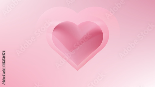 HEART, LOVE VALENTINES DAY GRADIENT MESH PINK BACKGROUND ILLUSTRATION DESIGN VECTOR GOOD FOR GREETING CARD, COVER DESIGN