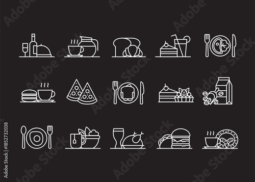 Caffe Restaurant icons