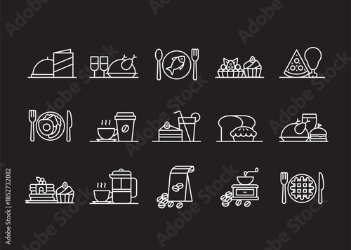 Caffe Restaurant icons